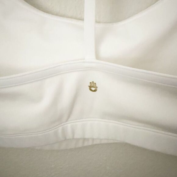 SPIRITUAL GANGSTER | Rainbow White T-Back Sports Bra Top  | Size Medium - Picture 7 of 9